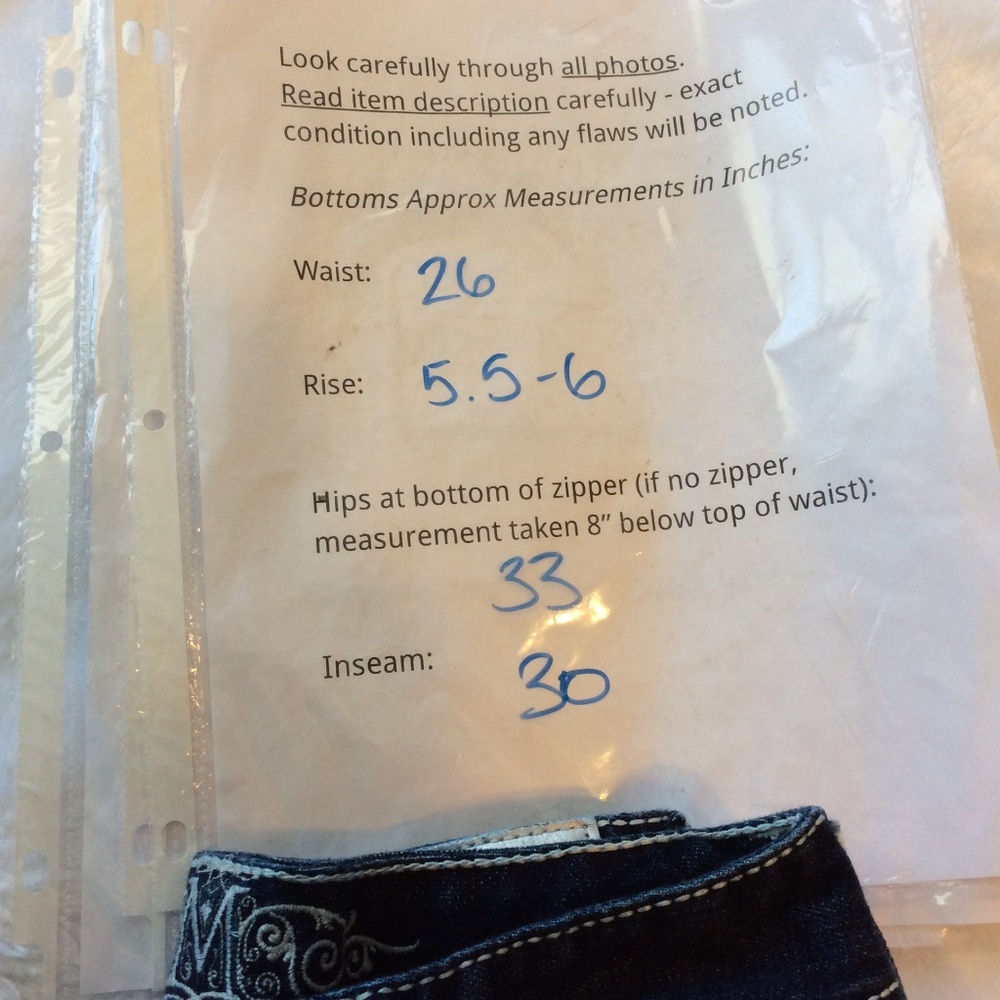 Maurices Boot Cut Bling Sequin Jeans 1 2 Low Rise - Picture 3 of 8